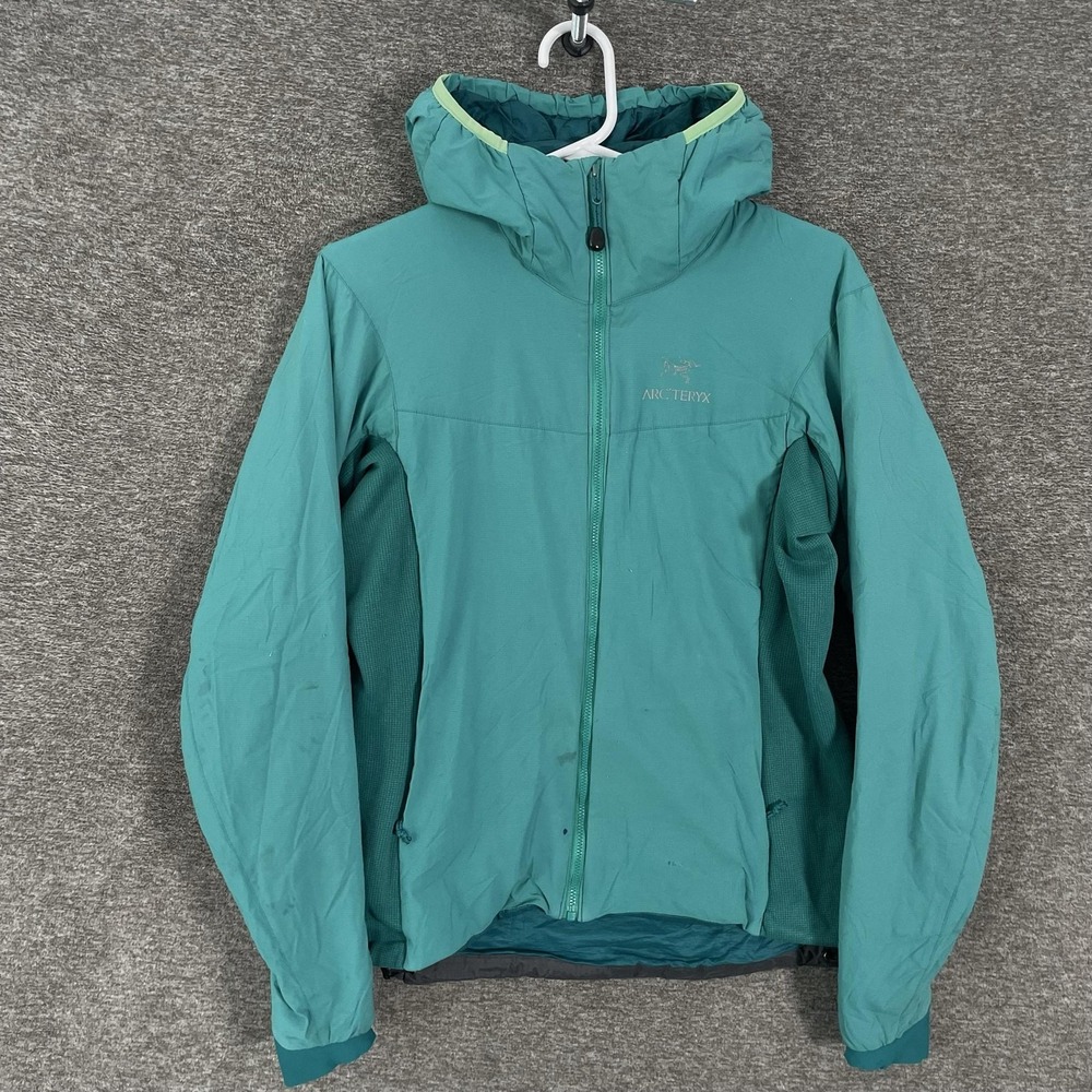 Arc'teryx Atom LT Hoody Jacket Women' Medium Green Hooded Insulated Lightweight